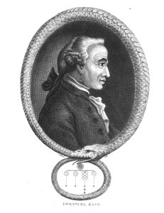 Portret van Emmanuel Kant (1724-1804), gegraveerd door J.Chapman